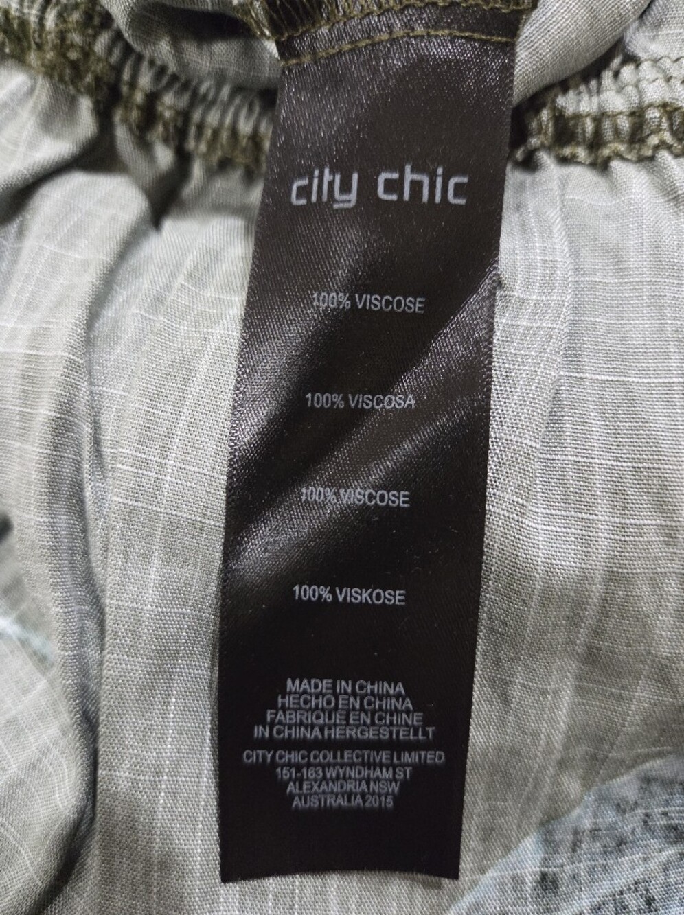 City Chic Floral Olive Green Midi Jumper - Women - Size 14 - Picture 6 of 11